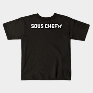 Sous Chef  Funny Chef Gift  Cooking Kids T-Shirt